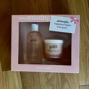Philosophy Amazing Grace Shampoo Bath Shower Gel and Whipped Body Creme Set